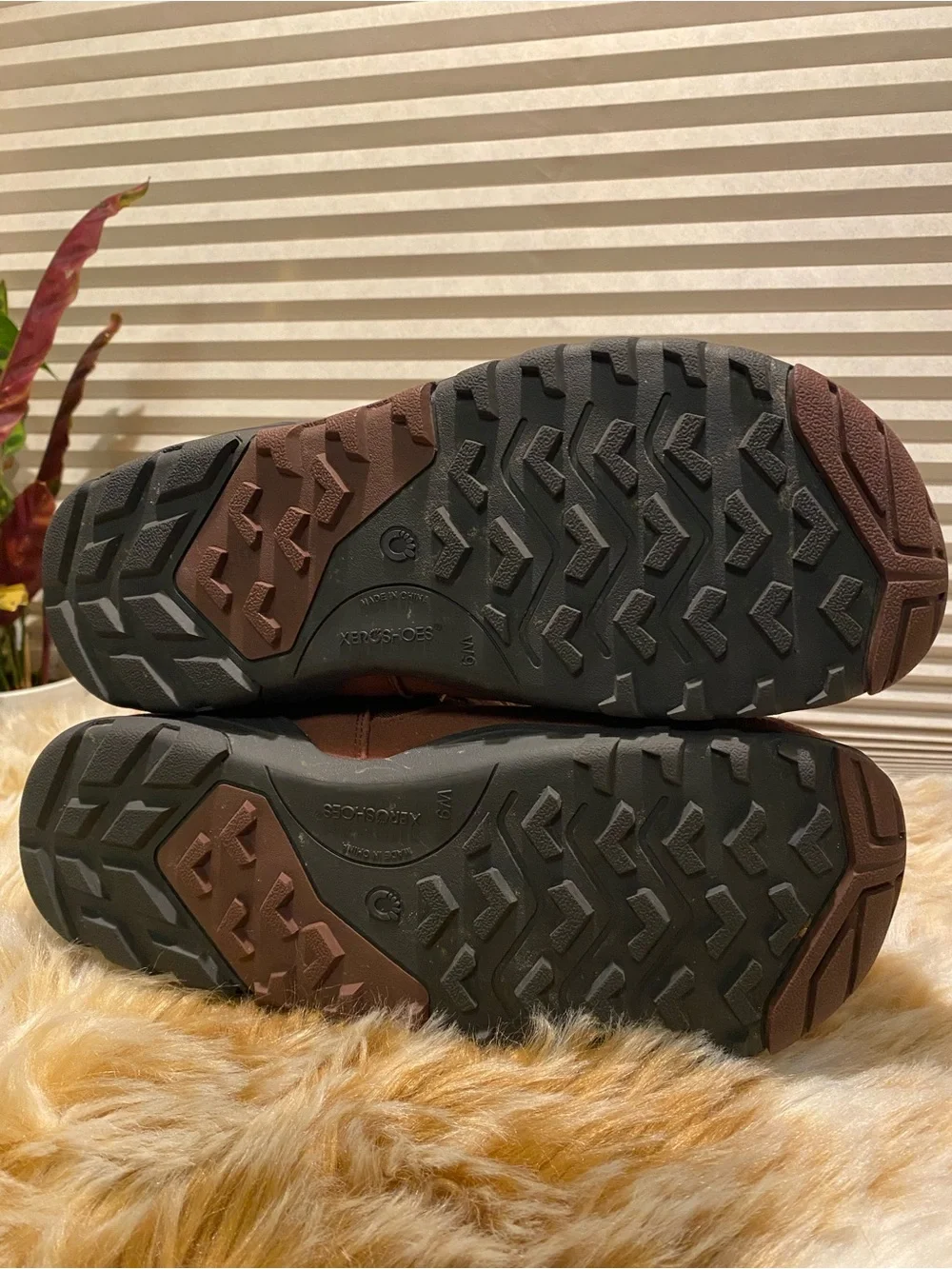 Xero Shoes Alpine Women’s Minimalist Winter Boots - Brown/Faux Fur Trim